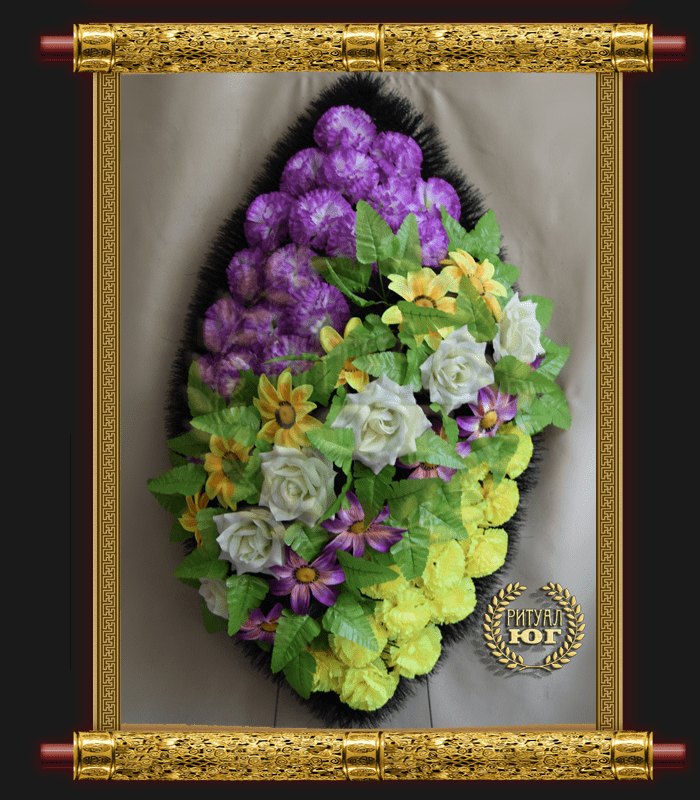 Венок траурный эконом e014 Венок траурный эконом