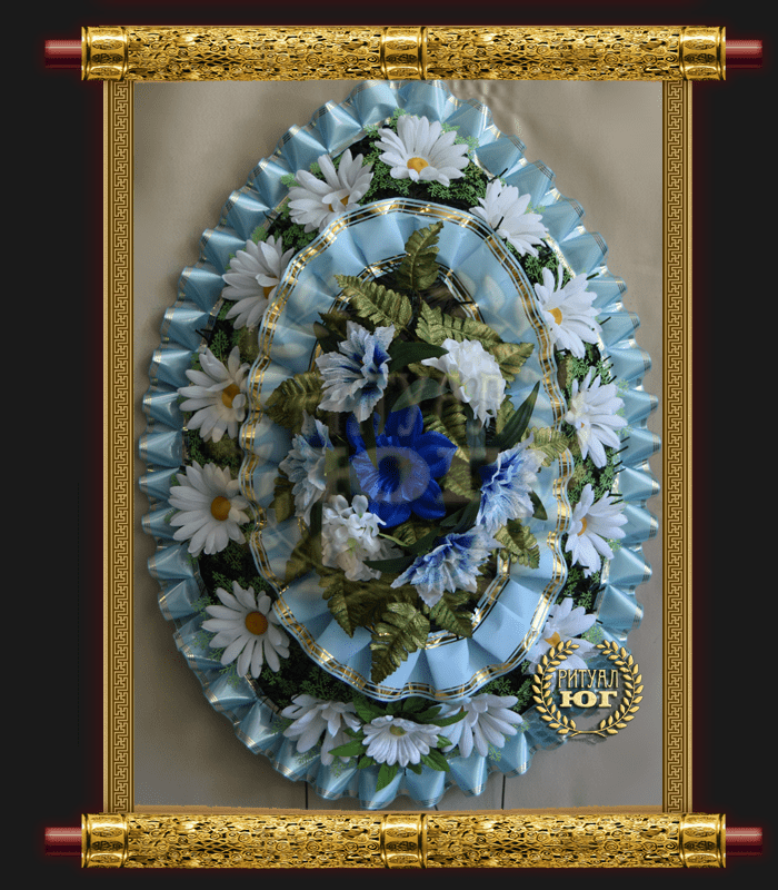 Венок траурный эконом e027 Венок траурный эконом